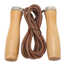 Kuhfederholzgriff Springseil 222 g Tragbares Fitness-Sprungseil