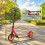 Homcom HOMCOM Folding Kick Scooter for 14+ w/ Adjustable Height, Red 2