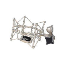 Shock Mount for Microphone Compatible with Neumann TLM103 with Shock Absorption, Metal Construction, Champagne Gold