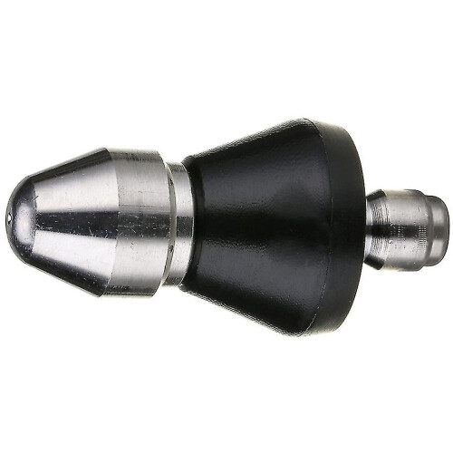 Rotary Pipe Cleaning Nozzle, 3/8 External Thread, One-in-Three-Out Design for Powerful Dredging, Sewer Drain Unblocking Tool