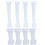 8Pcs White Roman Column Dessert Cake Pillars Plastic Tiered Stand 4