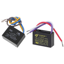 Condensateur pour ventilateur de plafond compatible avec les moteurs universels, CBB61 1,5 μF + 2,5 μF 250 V CA pour le remplacement du moteur
