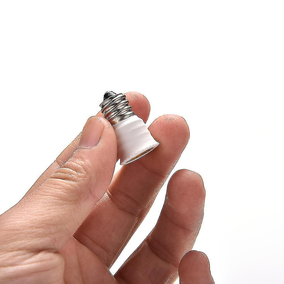 E12 To E14 Bulb Adaptor Converter, 28Mm X 18Mm Screw Base Adapter For Led Halogen Bulbs, All Voltage Compatible Light 6901508280151