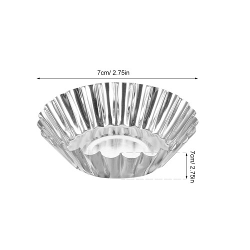 25 St Aluminiumlegerade Äggdegformar För Bakning 1