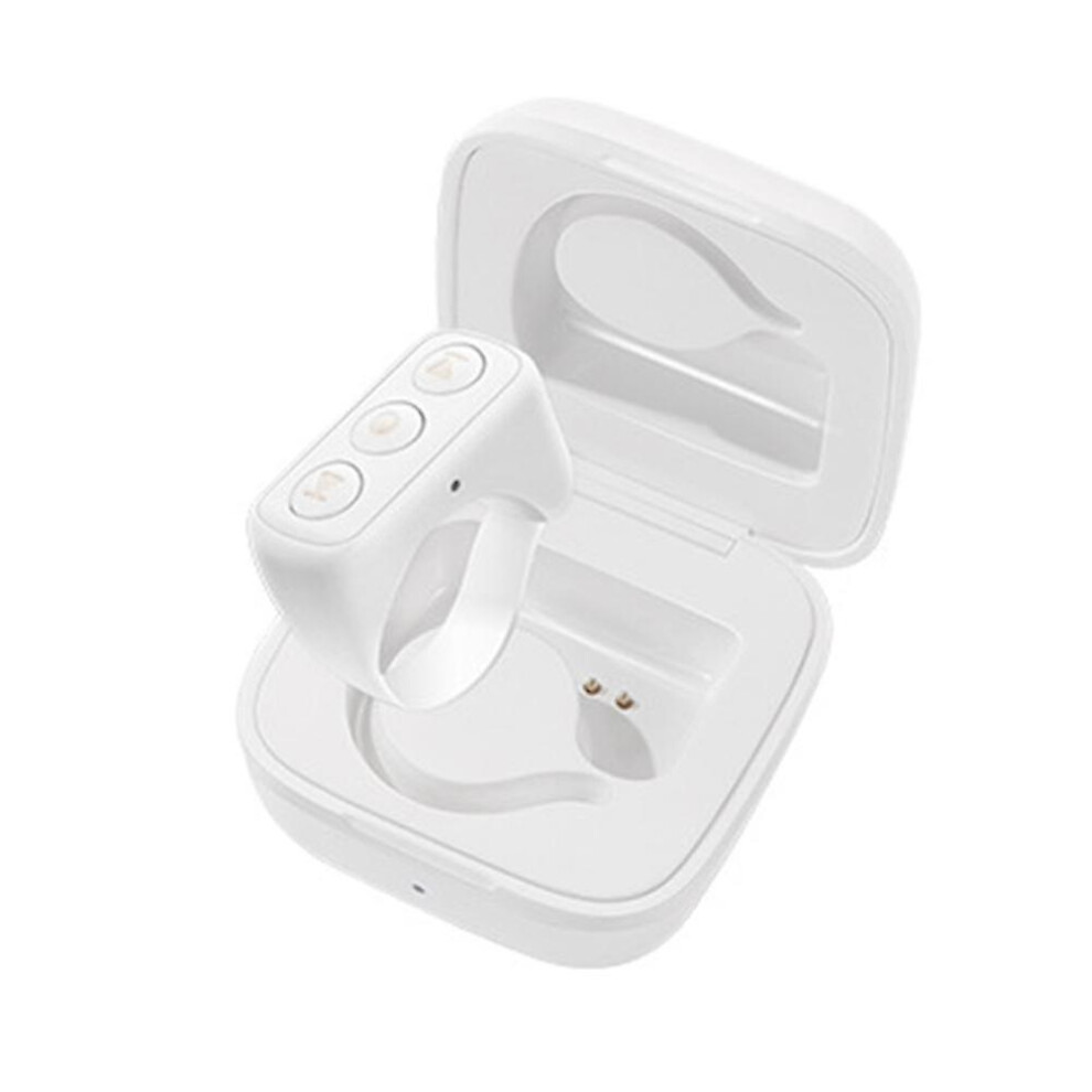 Bluetooth Remote Control Finger Ring Compatible With Android Ios, Hands-Free Page Turner And Selfie Shutter, Wireless Controller White 6901508282308