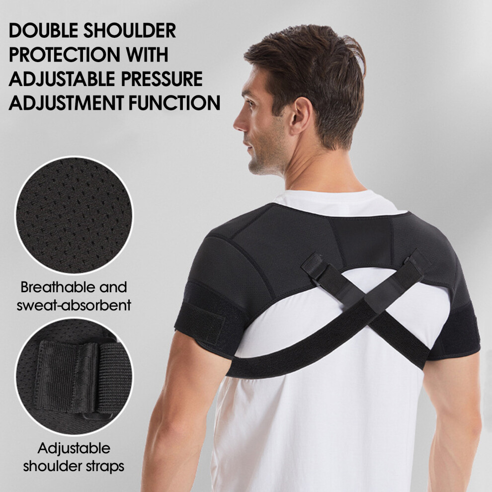 Roc-Electron (Black, S) Shoulder Brace For Pain Relief & Support