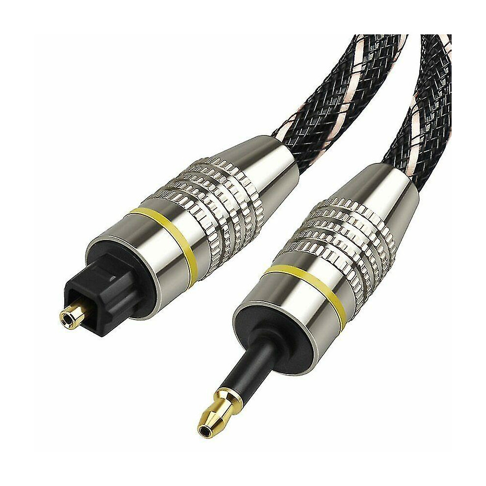 Spdif Optical Cable Compatible With Home Theatre Av Receivers, Mini Coaxial Digital Audio Lead For 5.1 7.1 Surround Sound 6901508257320