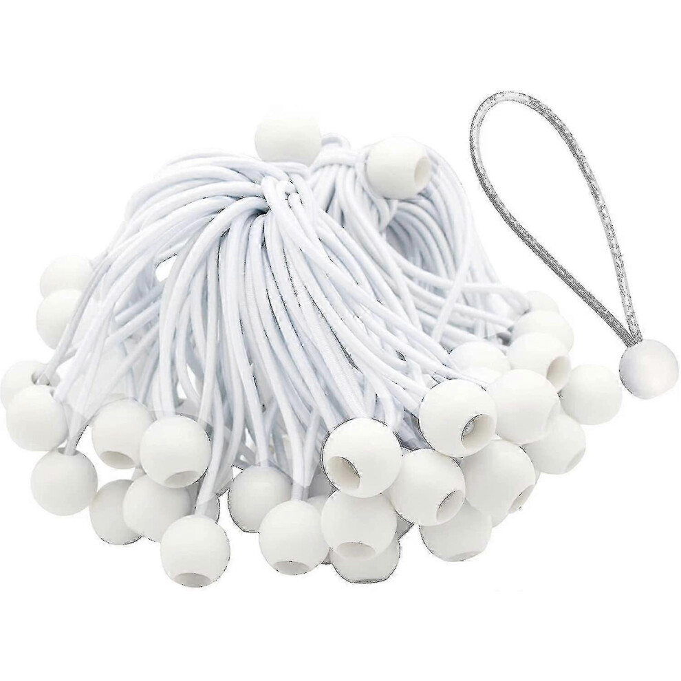 Elastic Cords 50-Piece Pack, Elastic Ropes Bungee Cords, Stretch To 25Cm For Luggage, Backpacks, Camping Gear Tarp Ties 6901508260207