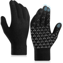 Children's Winter Gloves Non-Slip Wear-Resistant for Ages 8-12, Cycling Scooter Outdoor Sports with Wrist Strap