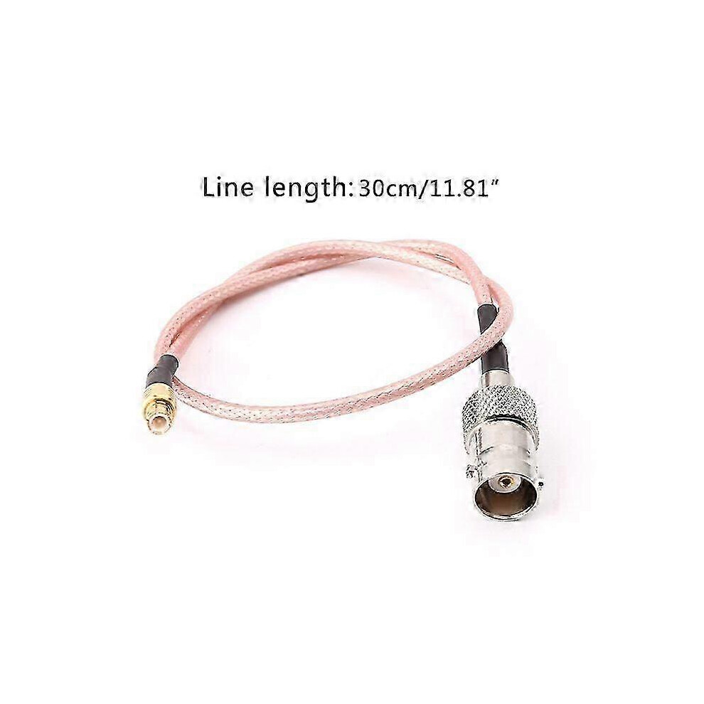Bnc To Mcx Jumper Cable, Rg316 Coaxial Cable, 50 Ohm, 30Cm Length, Copper Conductor (Rose Gold, Silver, Gold Colour) 6901508284104