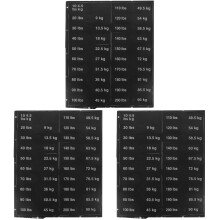 Duurzame PVC Gewichtstickers Zwart Gym Accessoires