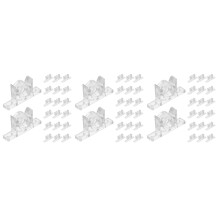 60Ensembles Loqueteaux Universels Transparent Pour