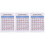 3Pcs Multi Note Decals Guitar Chord Practice Durable for Learner Use 1