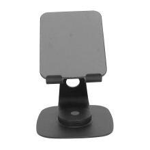 Verstelbare tablet- en telefoonstandaard met 360 rotatie, gemaakt van aluminiumlegering, voor gebruik op kantoor en thuis.