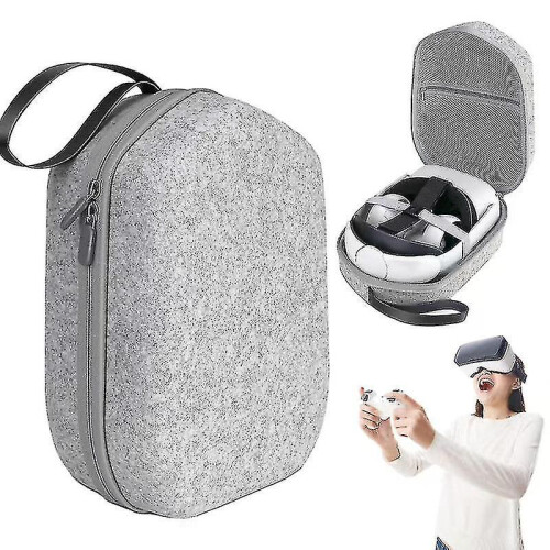 Hard Carrying Case Compatible with Meta Quest 2, Sturdy Protective Shell with Large Storage Capacity