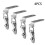 Spring Loaded Toggle Hooks 4-Pack, Sturdy Silver Metal Box Lock Latches for Cabinets, Toolboxes, Drawers Suitcases 1