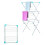 3 Tier Foldable Clothes Airer 14m Drying Rack 2