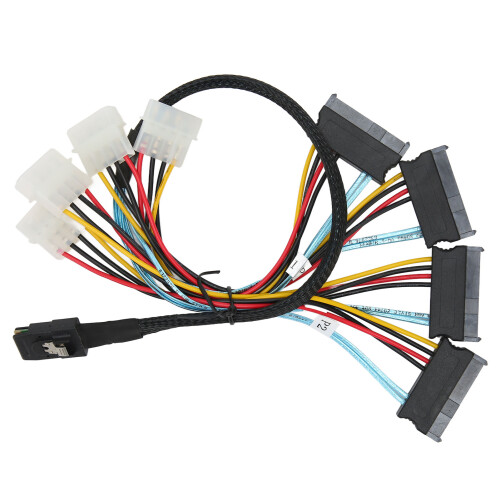 12Gbps SATA8087 SFF8482 1m PVC Cable Adapter Line 1