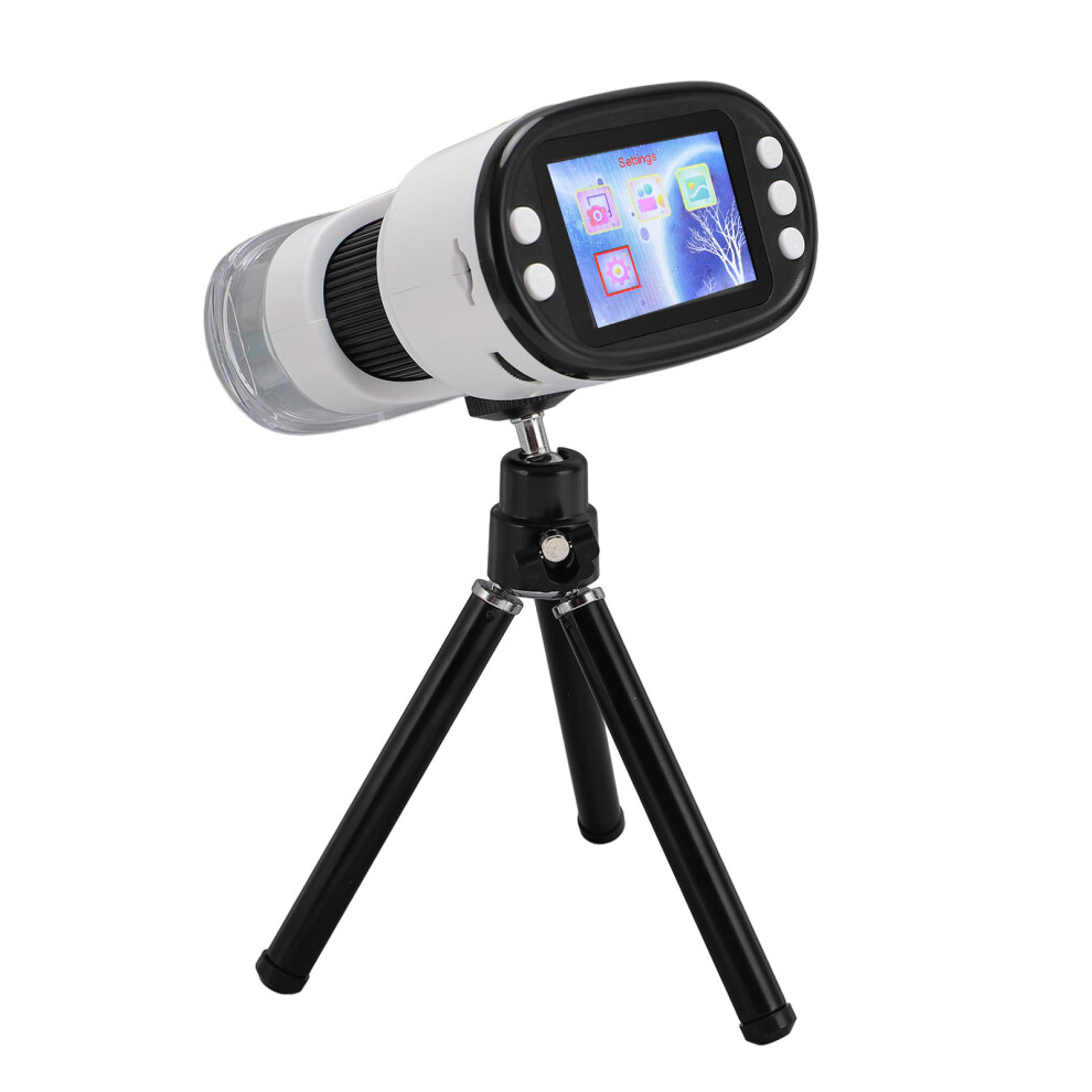 Digital Camera Binocular Microscope 8X Zoom 1080P 2.0" Ips Display White 9381388164036