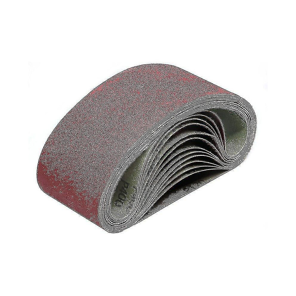 Sandpaper Belts 10-Piece Pack 80-400 Grit Open-Coat Aluminium Oxide For Sanders Grinders, Anti-Static, Washable 6901508263468