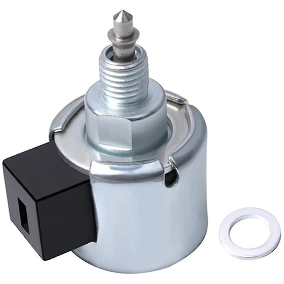 Fuel Cut Off Solenoid Valve Compatible With Lawn Mower Tractor, Metal Silver Shut Off Valve No. 846639 6901508274518