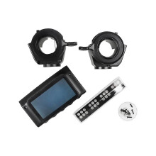 Schermafwerkingsset compatibel met Xiaomi Mijia S1 S2 S3 elektrische scooter, zwart metalen frame