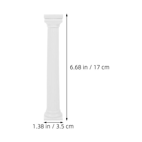 4Pcs Mini Roman Pillar Cake Risers Plastic Decor for Wedding Cakes 1