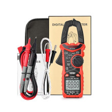 Digital Clamp Meter 600A AC Current AC/DC Voltage Tester with Non-contact Voltage Detection Dual-colour Backlight, HT206B