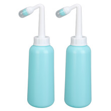 2pcs Portable Reusable Vaginal Douche System, 500ml TPE for Pregnant Women