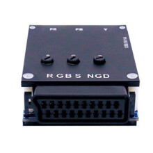Konwerter RGB SCART na YPbPR o zerowym opóźnieniu, regulowany, do gier retro, konwerter sygnału analogowego z układem separacji synchronizacji