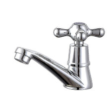 Cold Water Tap Chrome Alloy Threaded Water Saving Tap for Kitchen Sink Bathroom Wash Basin