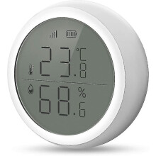 Zeer nauwkeurige draadloze digitale temperatuur- en vochtigheidsmeter met app voor bediening op afstand en gegevensopslag voor gebruik binnenshuis.
