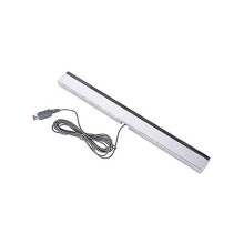 Wired Infrared Sensor Bar with Bracket, Compatible with Nintendo Wii and Wii U, 24.2cm Length for TV Mounting