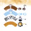 12 Sets Baby Cake Dekoration Muffin Förmchen Halter Becher 4