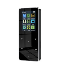MP4 Player 2.0 Inch Metal Body with HiFi Sound, Bluetooth 5.0, Touch Screen, Built-in Speaker, Supports TF Card FM Radio
