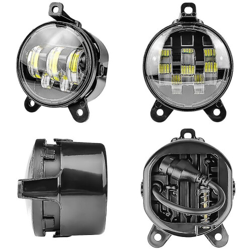 2 LED Φώτα Ομίχλης Γύρω 3.5 Ιντσών συμβατό με SUV Φορτηγό, 3000LM 6500K IP67 Αλουμίνιο 1