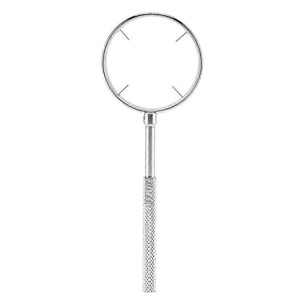 Optometry Cylinder Lens Tool 0.50 Diopter With Non-Slip Alloy Handle, Silver, 70Mm Length For Ophthalmic Use 6901508257696