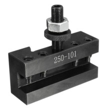 Quick Change Tool Holder, Metal, Black, for 250-100 250 Series, Precision Ground, 3/16-1/2" Tool Capacity, Chatter-Free Performance