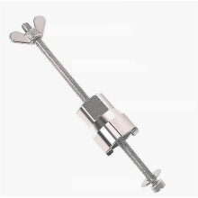 6x6 mm hopeanvärinen metallinen nivelruuvilla, tarkkuuskytkentä akseliliitokseen, kevyt ja kestävä komponentti (nivel)