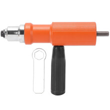 Adattatore per trapano per rivettatrice da 2,0-4,8 mm, in acciaio, silenzioso e portatile, kit di conversione per progetti fai da te domestici