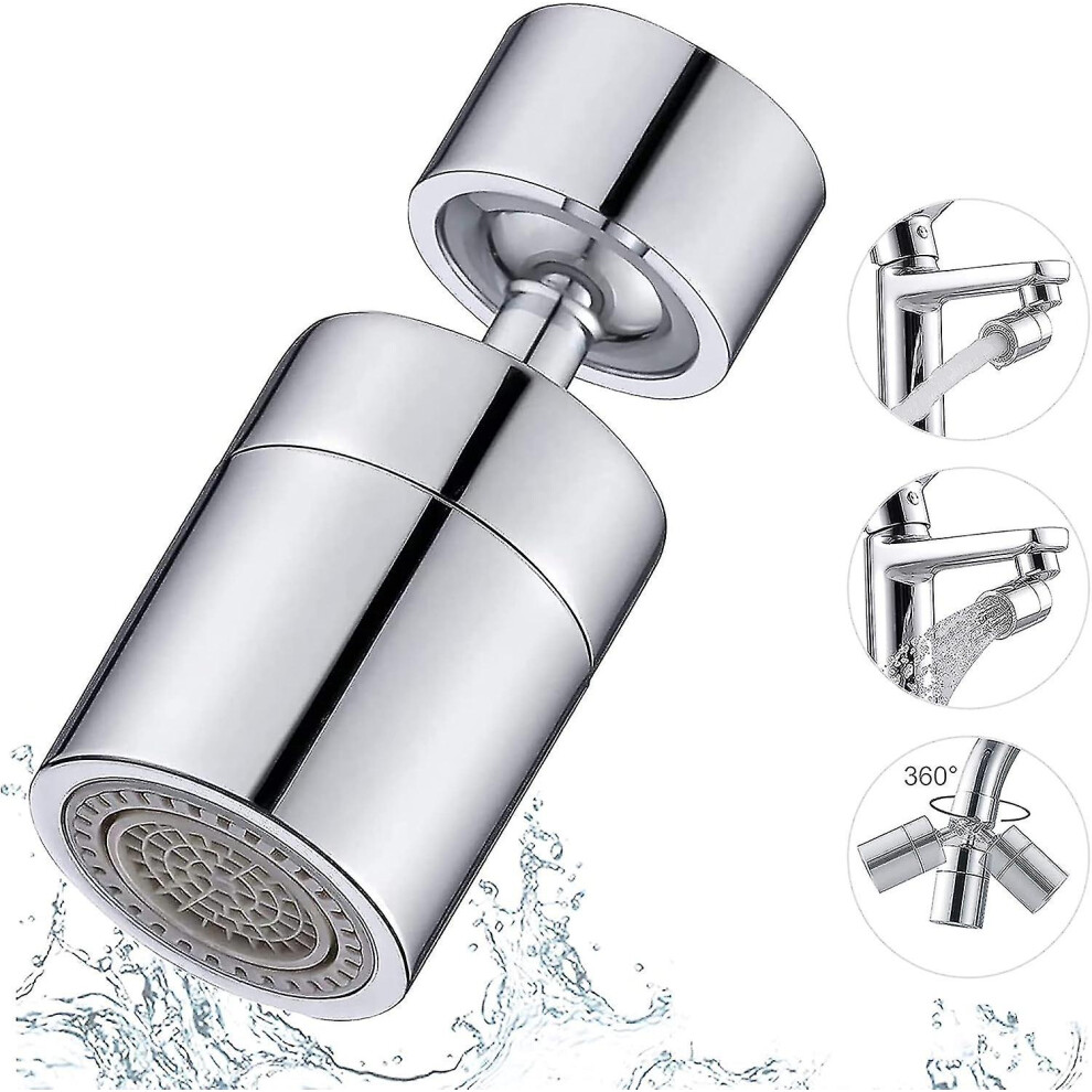 Faucet Aerator 360 Degree Rotating Dual Mode Water Saving Chrome Plated For Kitchen Bathroom Sink 6901508260122