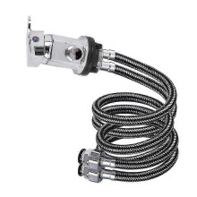 Caravan Shower Mixer Tap Compatible with Shurflo Flojet Pumps Chrome Brass Single Lever with 1500mm Push Fit Tails 33mm Mounting Hole