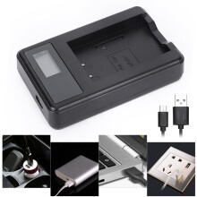 Kamerabatterieladegerät mit LCD-Anzeige für LP-E17, 4,2 V / 8,4 V