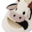 Comfortable Cow Pattern Linen Slippers for Men, Size 40-41 9