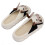 Comfortable Cow Pattern Linen Slippers for Men, Size 40-41 10