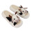 Comfortable Cow Pattern Linen Slippers for Men, Size 40-41 7