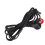 5pcs Black 2.35mm Electrode Lead Wire for TENS Machine, 4.9ft 3