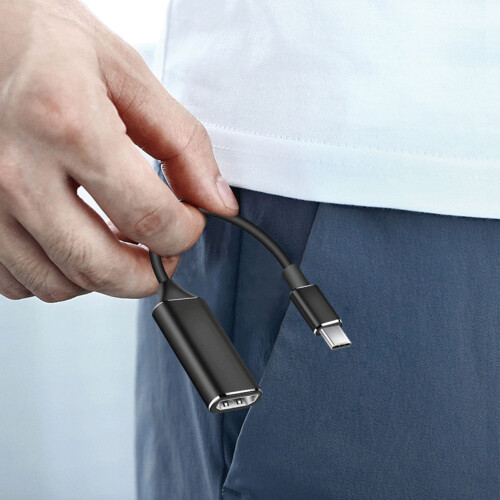 Type-C auf 4K HDMI Kabel 10 Gbps USB 3.1 7.1 schwarz 2