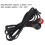 5pcs Black 2.35mm Electrode Lead Wire for TENS Machine, 4.9ft 9