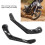 Aluminiumlegierungs-Motorrad-Handschutz Windabweiser Schwarz 3